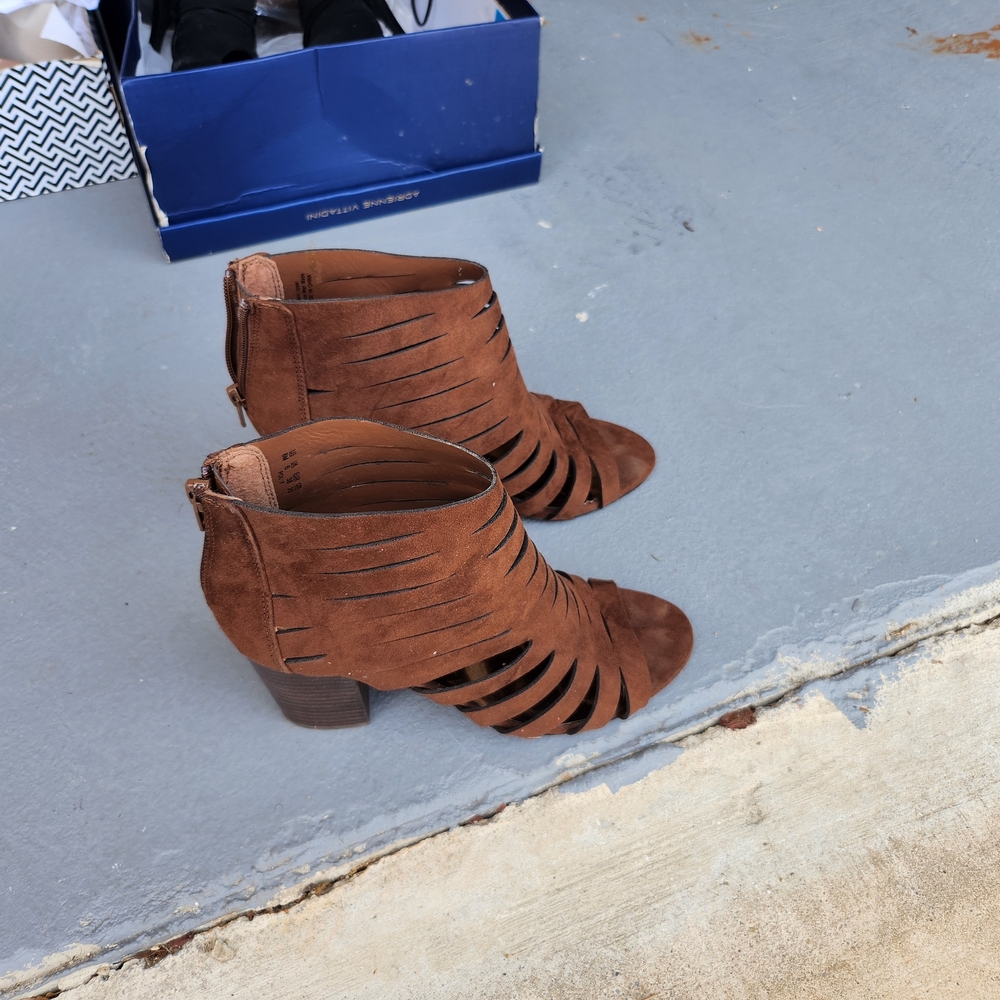 Women's Brown Suede Ankle Boots